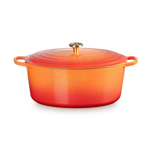 Le Creuset Cast Iron Oval Casserole 40cm - Flamme Doree
